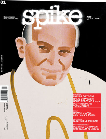 spike's issue 1  cover with a painting of the pope by rafal bujnowski